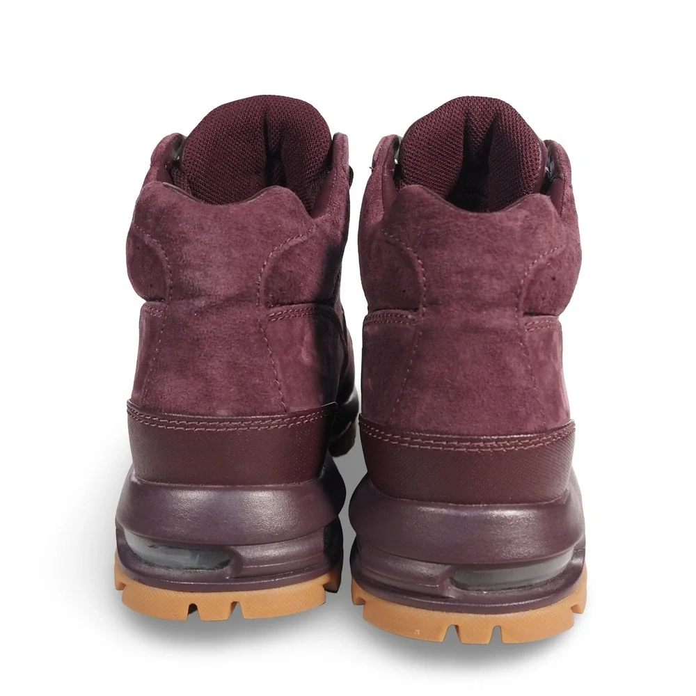 Nike ACG‎ Air Max Goadome Men's 8 Deep Burgundy Gum Suede Boots 865031-602
